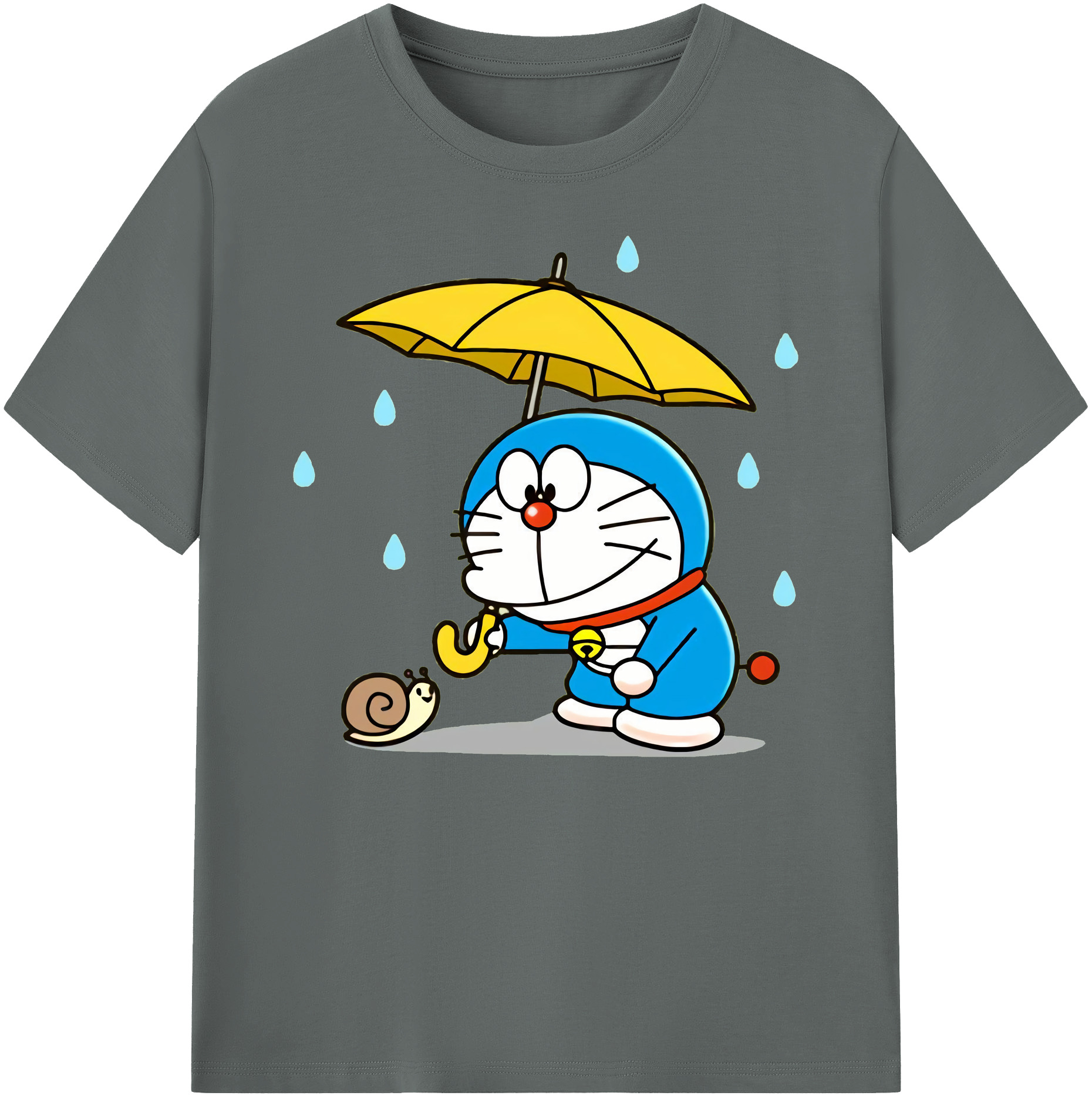 （画像用） ドラえもん Doraemon 綿100％ メンズ半袖Tシャツ｜肌触りやわらか＆通気性